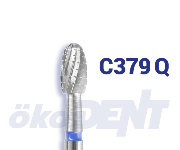 Hartmetall-Finierer C379 Q Ei-Form mit Querhieb, 4.2 mm 12 Schneiden