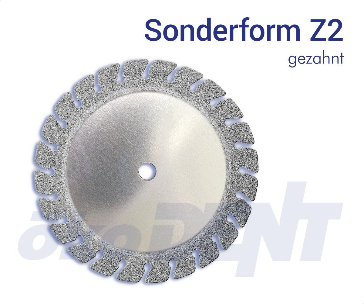 Sonderform Z2 - gezahnt – ökoDENT, Diamond Discs