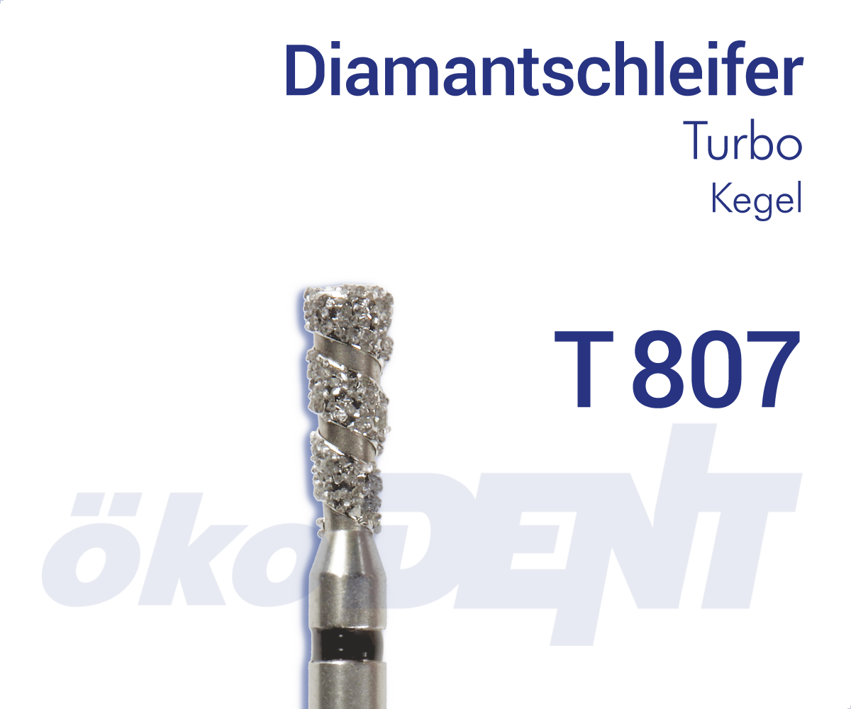 Turbo-Diamant T807 - Kegel – ökoDENT, Diamanten