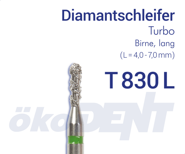 Turbo-Diamant T830L - Birne, lang