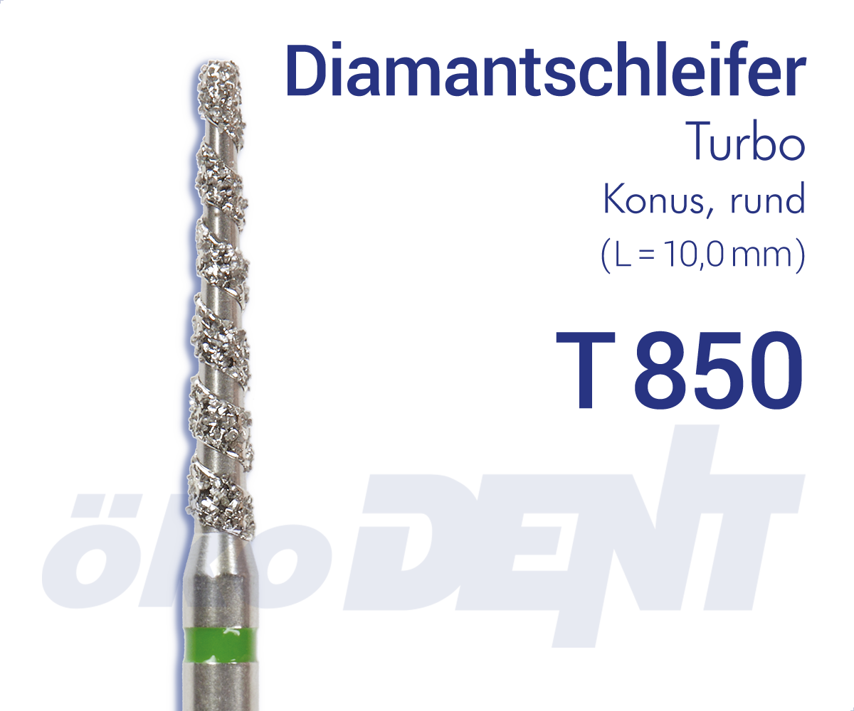 Turbo-Diamant T850 - Konus, rund – ökoDENT, Diamonds