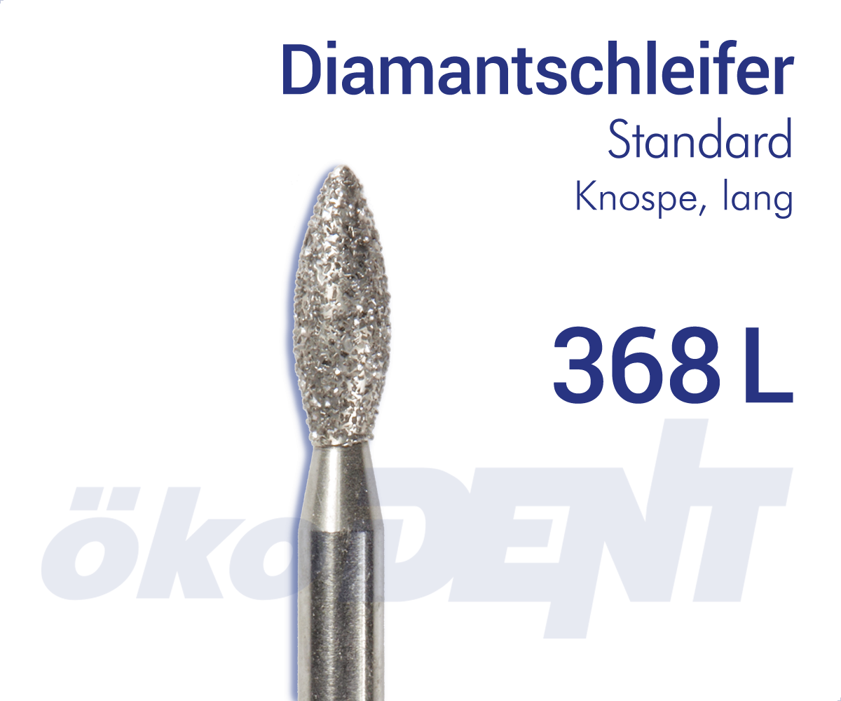Standard-Diamant 368L - Knospe, lang – ökoDENT, Diamond Burs