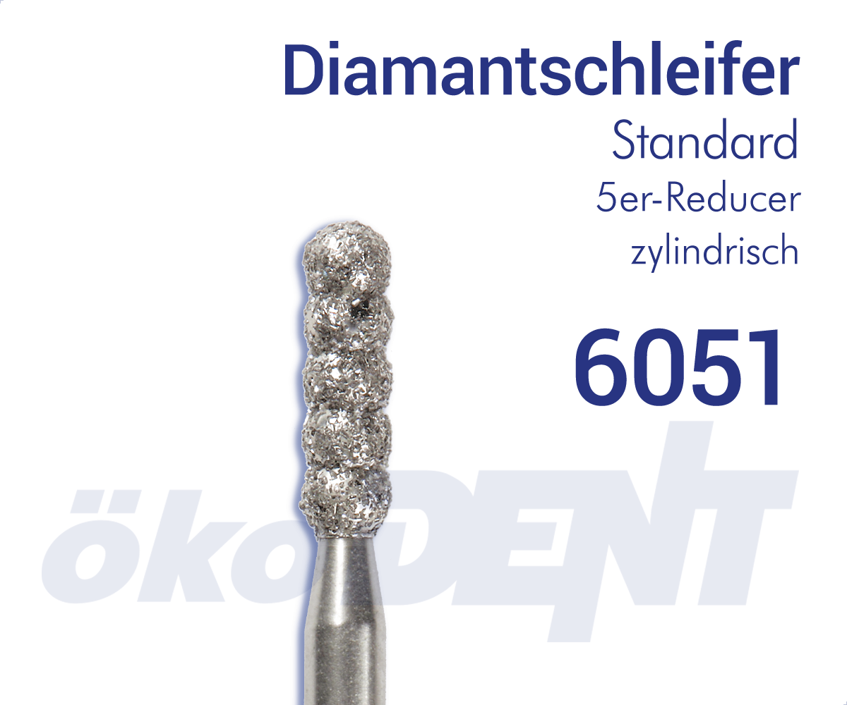 Standard-Diamant 6051 - Reducer, zylindrisch, 5-er