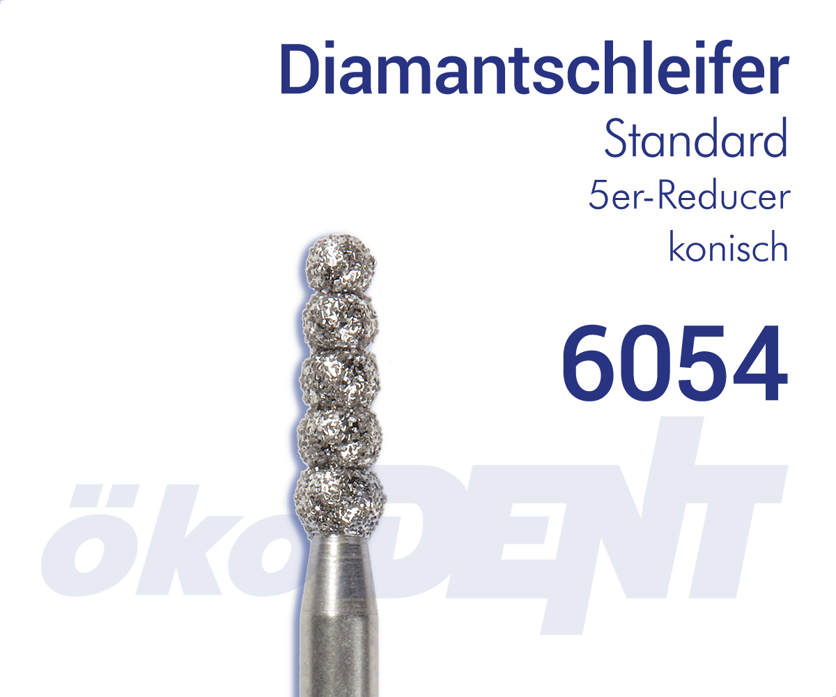 Standard-Diamant 6054 - Reducer, konisch, 6-er