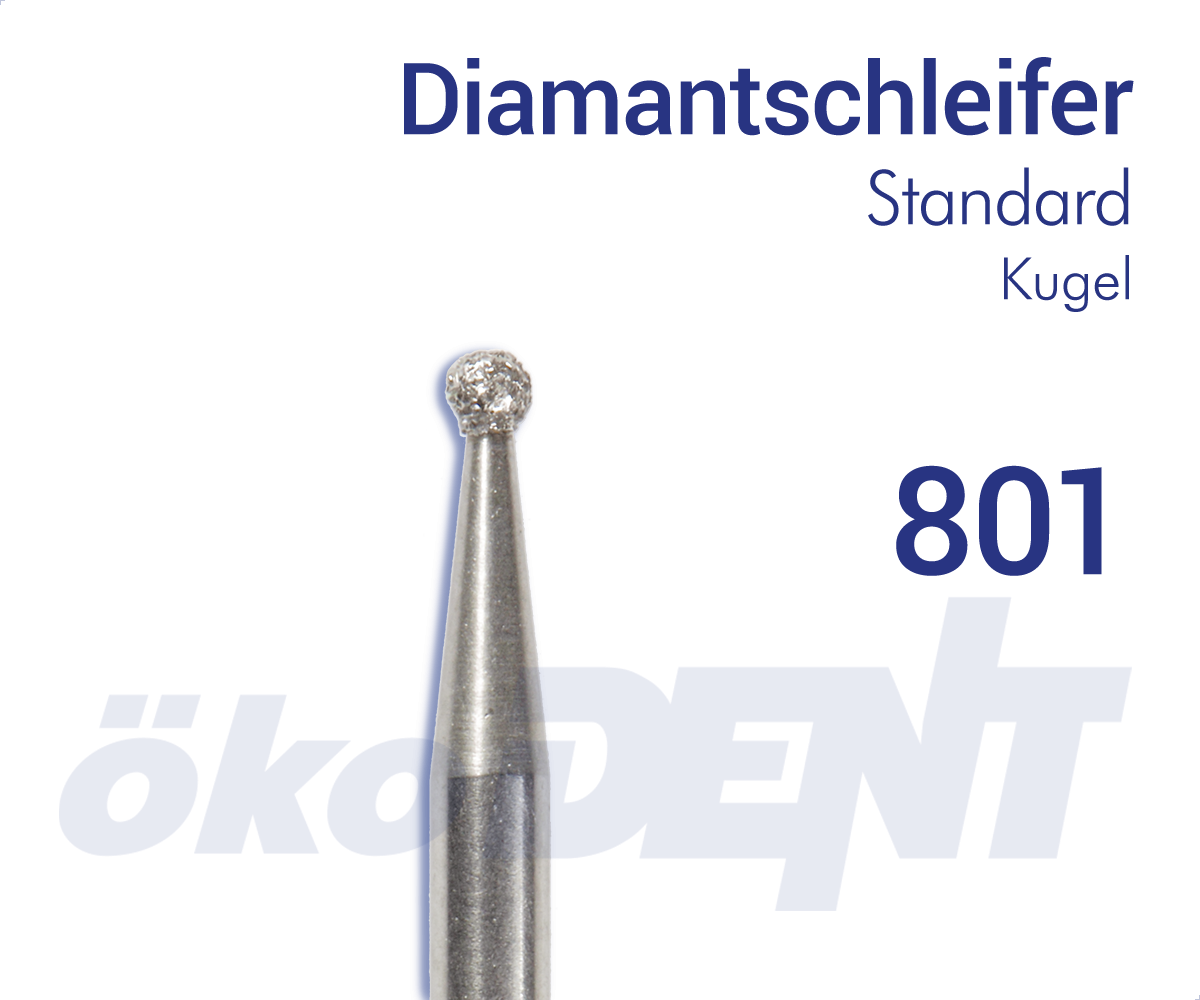 Standard-Diamant 801 - Kugel – ökoDENT, Diamond Burs