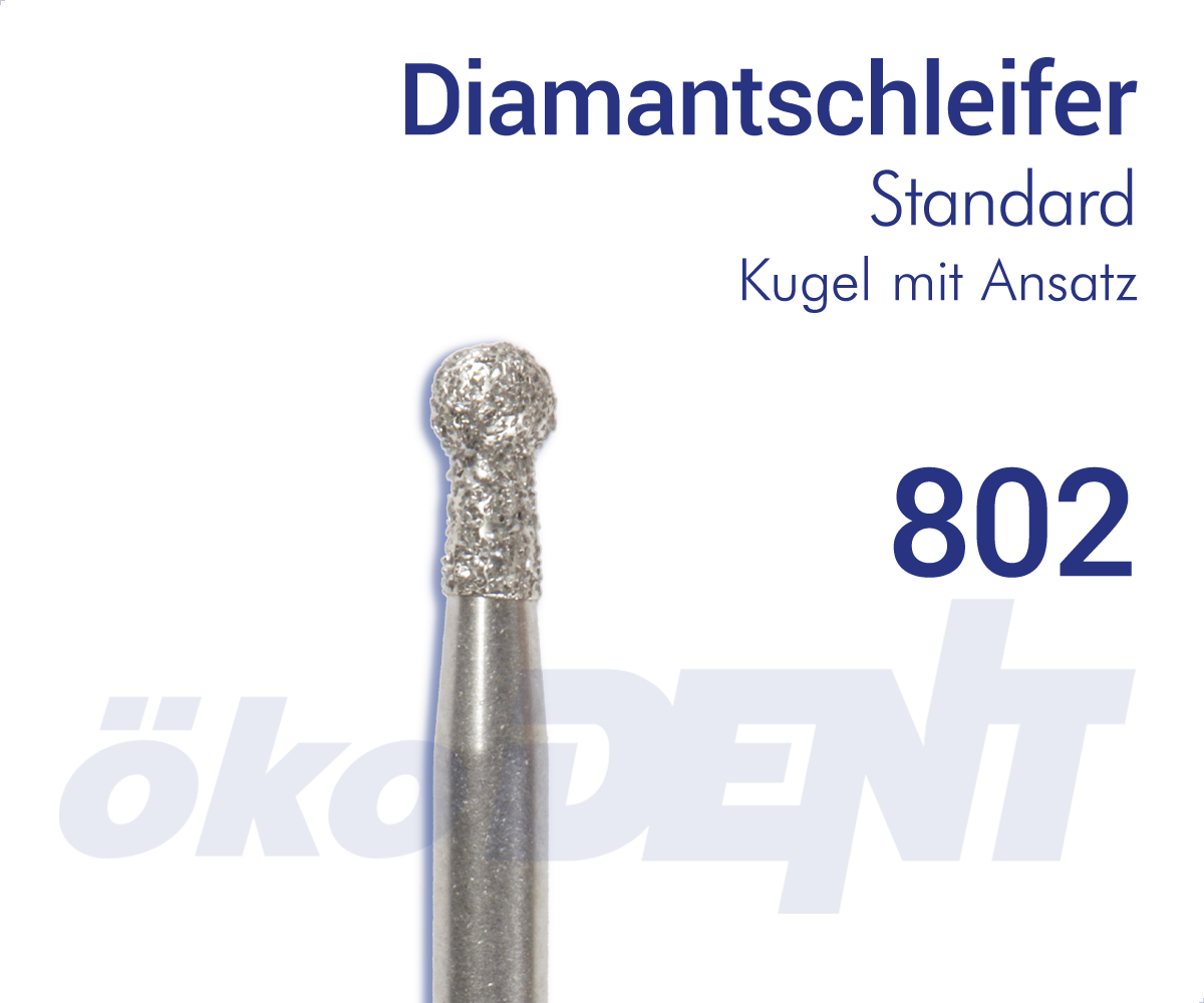 Standard-Diamant 802 - Kugel, mit Ansatz