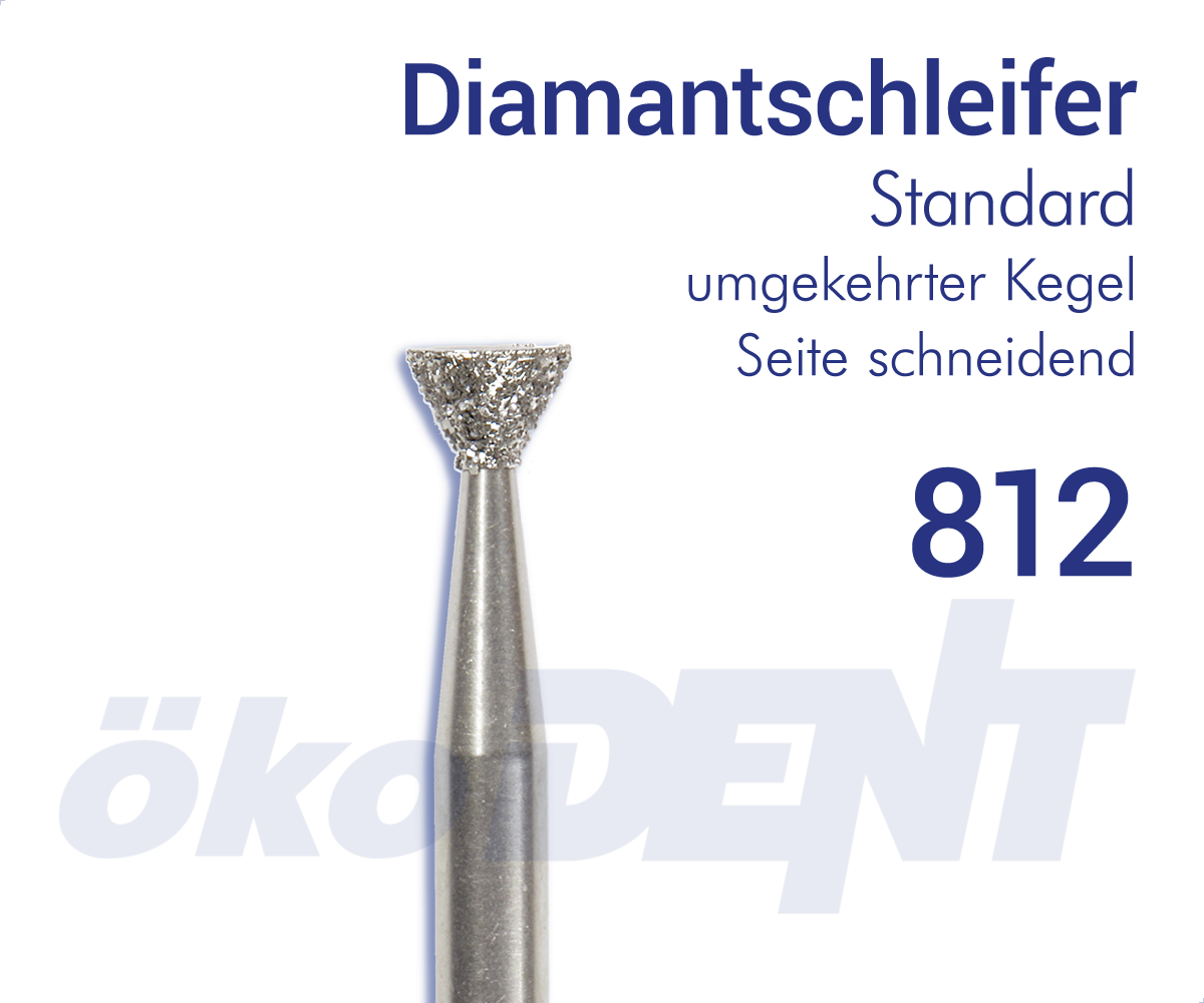 Standard-Diamant 812 - umgekehrer Kegel, Seite schneidend
