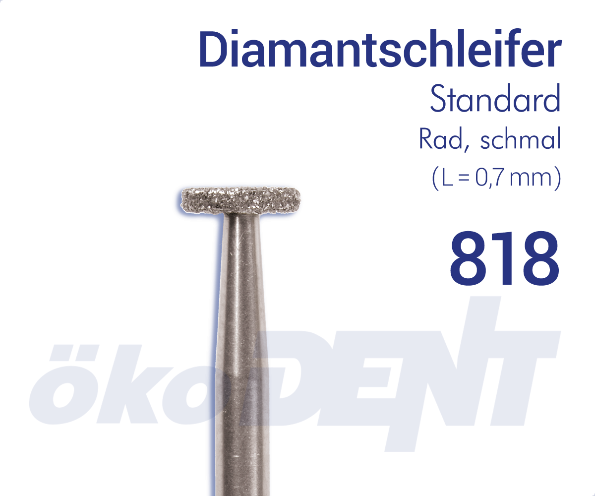 Standard-Diamant 818 - Rad, schmal – ökoDENT, Diamond Burs
