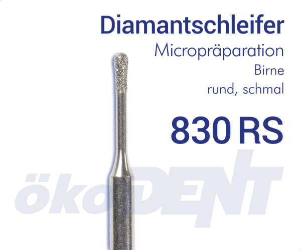 Micro-Diamant 830RS - Birne, rund, schmal