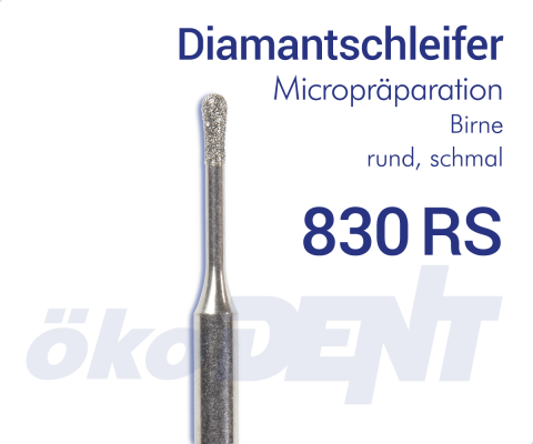 Micro-Diamant 830RS - Birne, rund, schmal