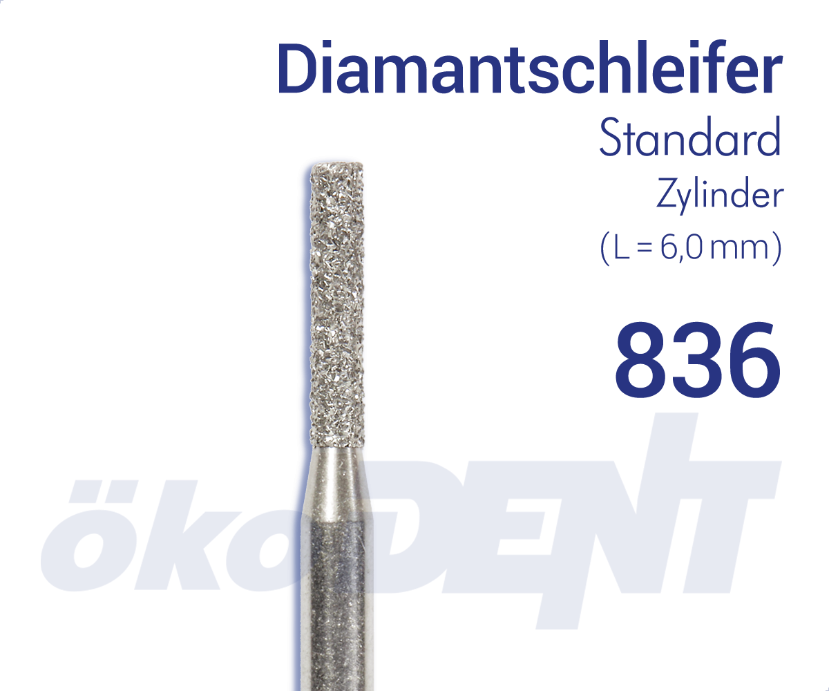 Standard-Diamant 836 - Zylinder – ökoDENT, Diamond Burs