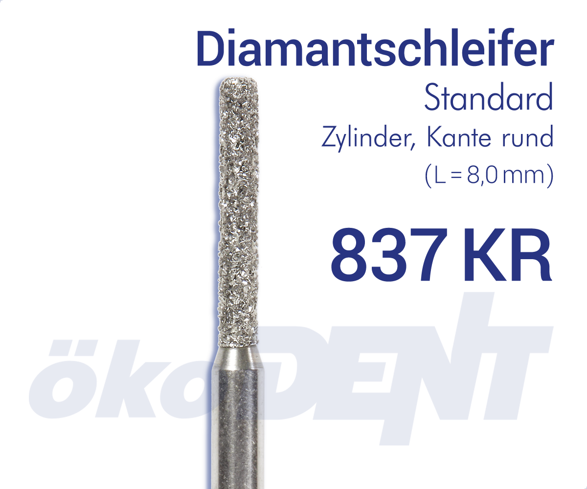 Diamantschleifer Zylinder lang KR / Diamond Bur Cylinder Long KR