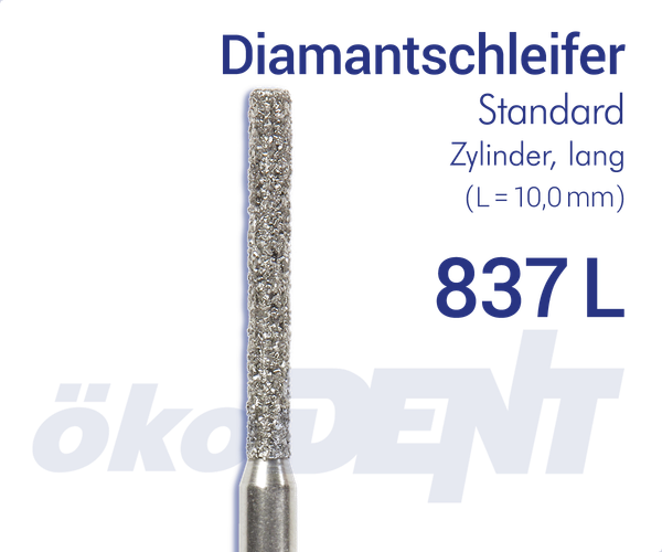 Standard-Diamant 837L - Zylinder, lang