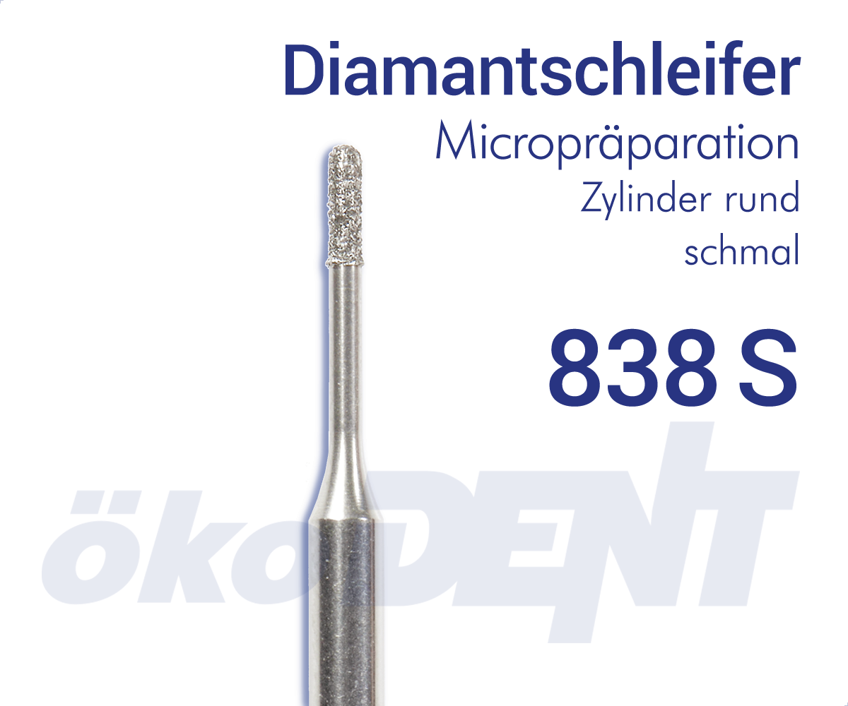 Micro-Diamant 838S - Zylinder rund, schmal