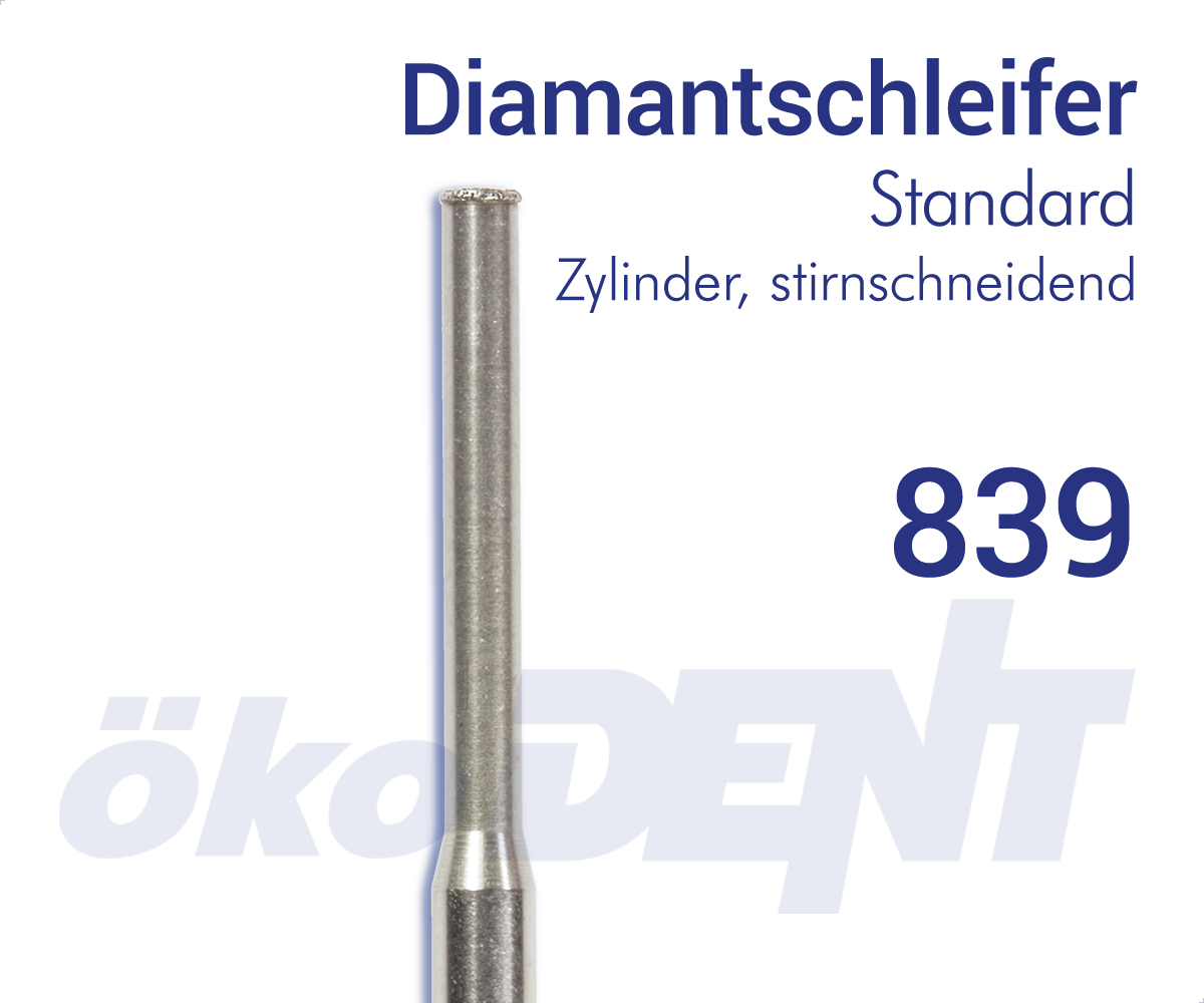 Fraise diamantée Cône spécial / Diamond Bur Special Taper 839 – ökoDENT, Diamonds