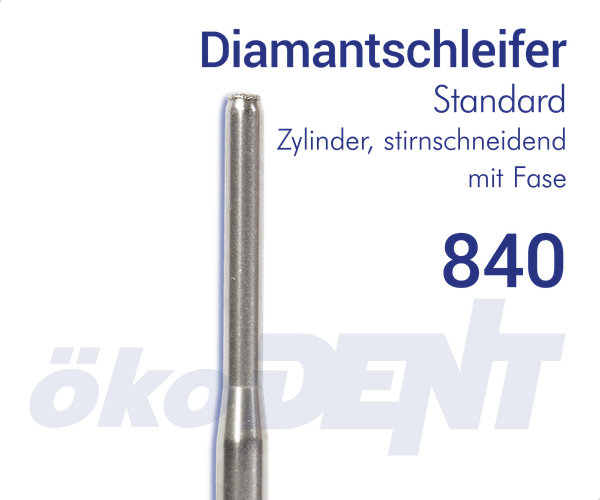 Standard-Diamant 840 - Zylinder, Stirn schneidend
