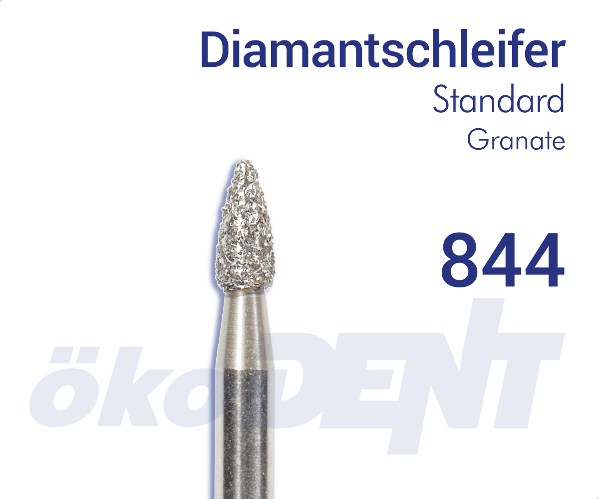 Standard-Diamant 844 - Granate, lang – ökoDENT, Diamond Burs