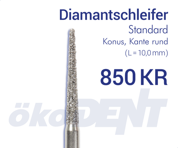 Standard-Diamant 850KR - Konus, Kante rund