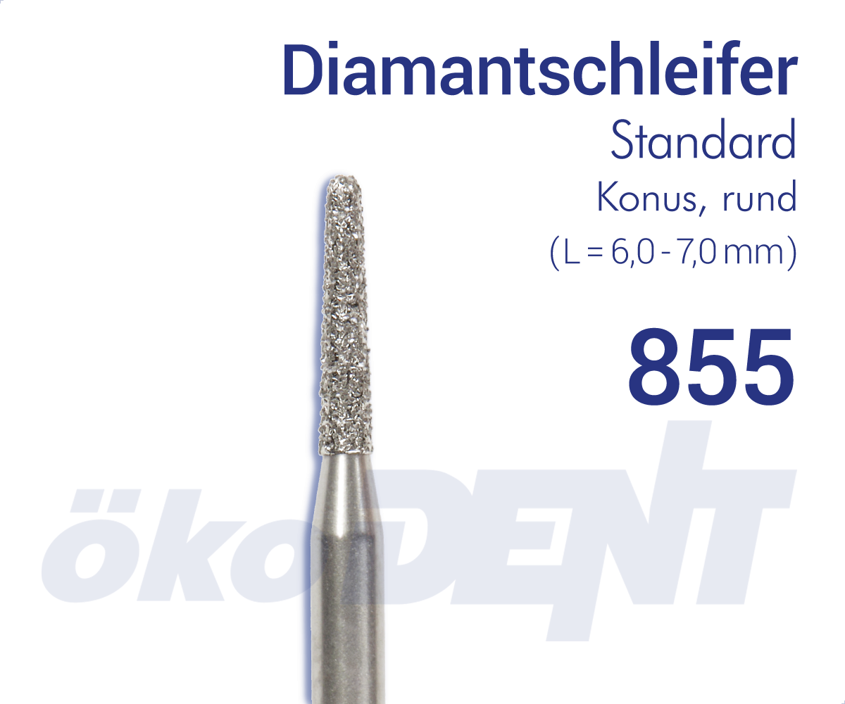 Standard-Diamant 855 - Konus, rund – ökoDENT, Lab Rotary Instruments