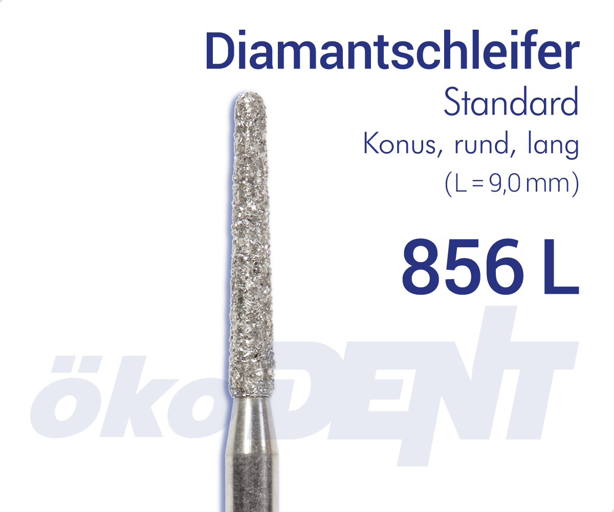 Standard-Diamant 856L - Konus, lang, rund – ökoDENT, Diamonds