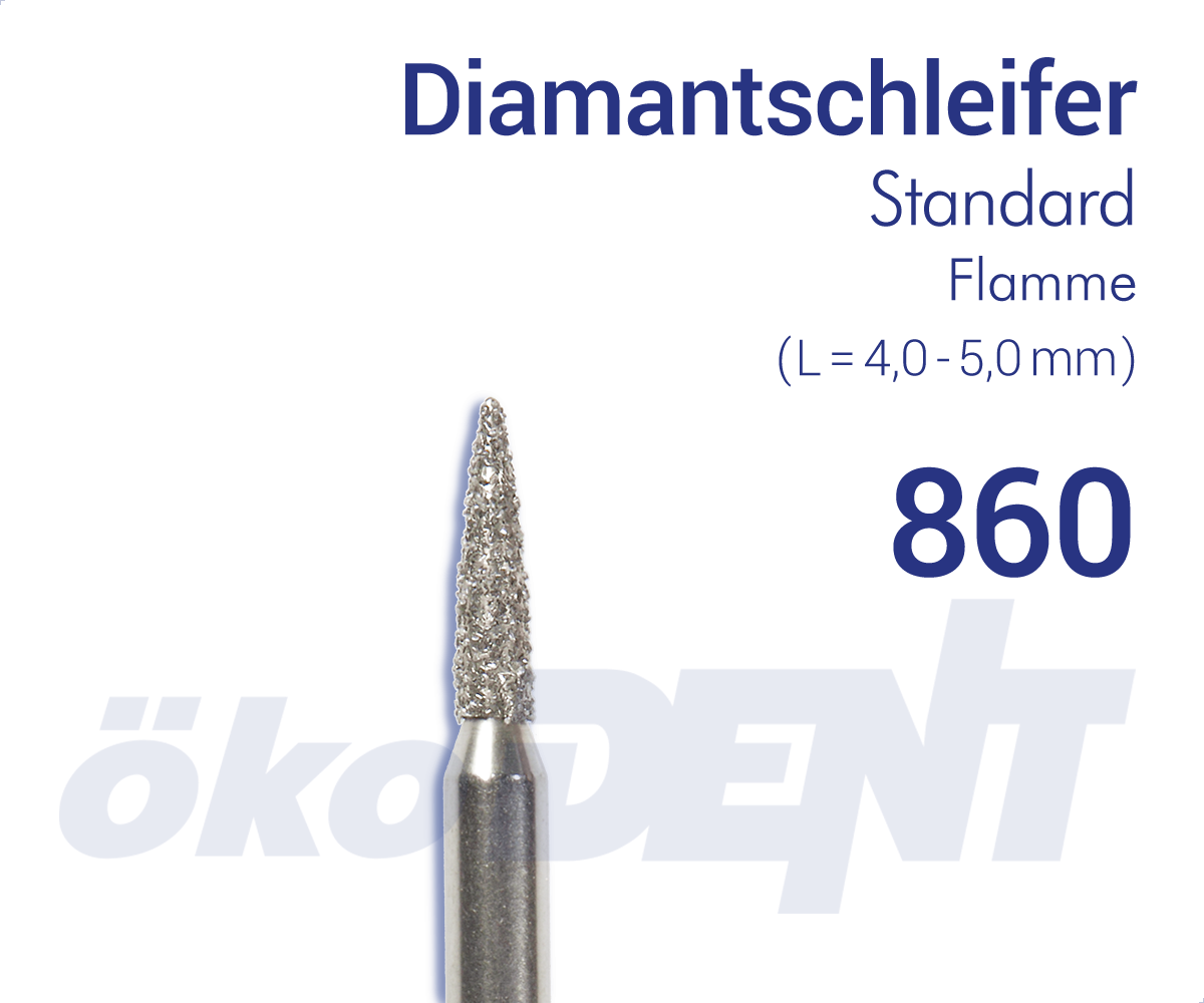 Standard-Diamant 860 - Flamme – ökoDENT, Lab Rotary Instruments