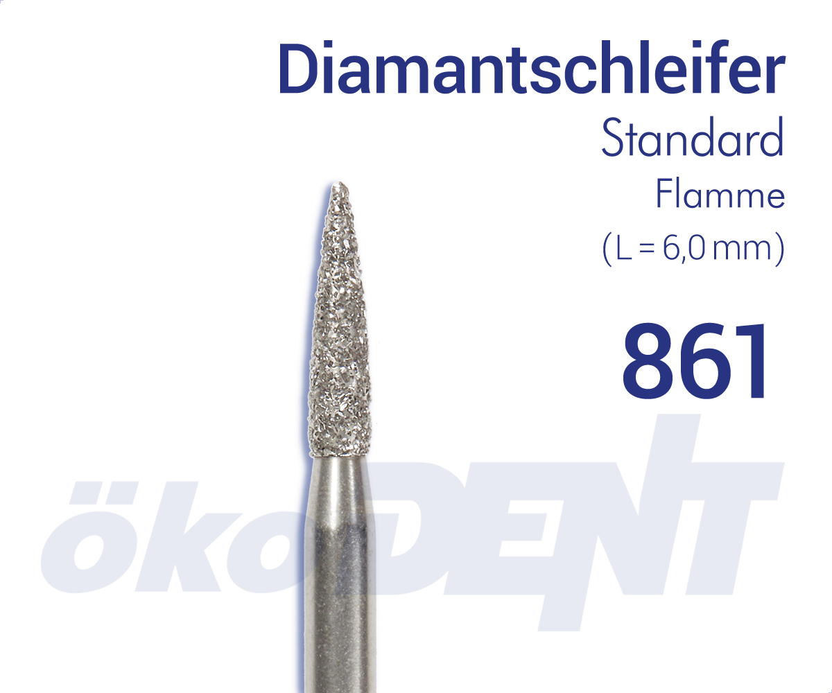 Standard-Diamant 861 - Flamme – ökoDENT, Lab Rotary Instruments