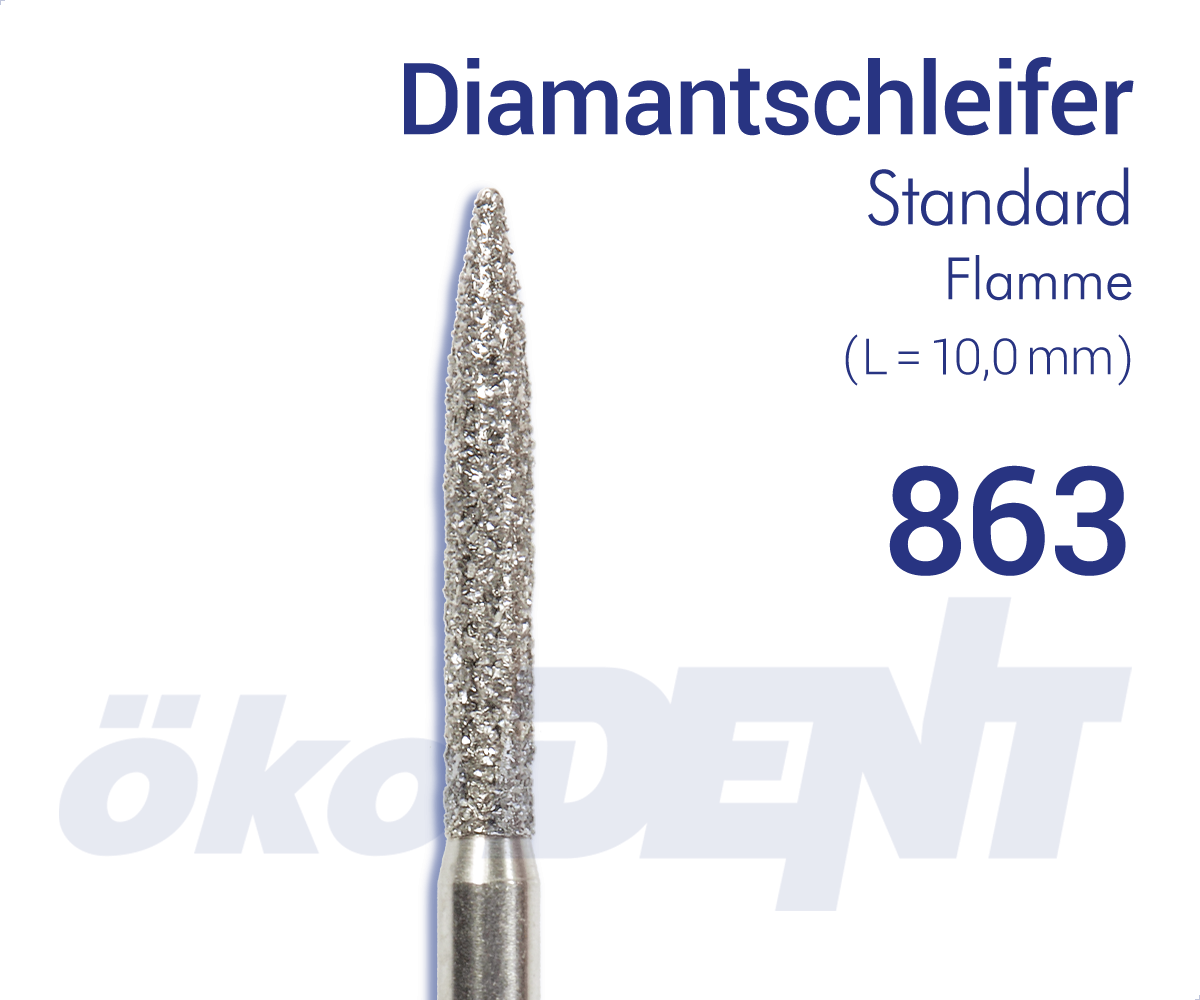 Standard-Diamant 863 - Flamme – ökoDENT, Diamond Burs