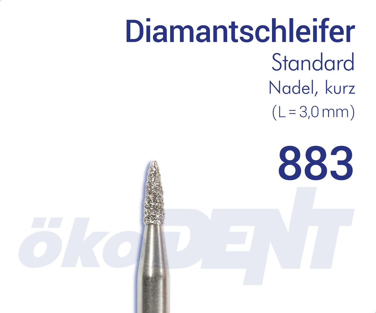 Diamantschleifer Kegel lang / Diamond Bur Taper Long 883