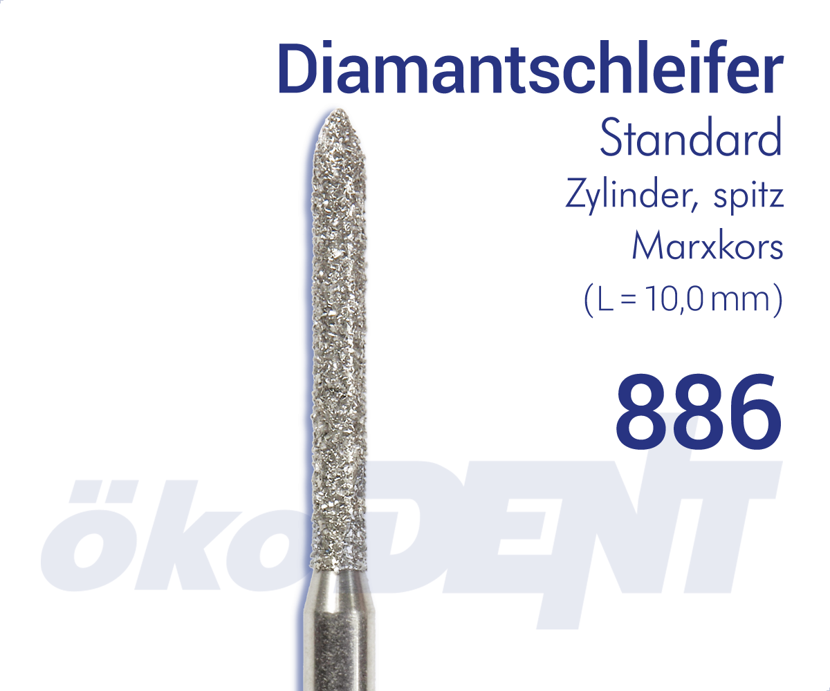 Standard-Diamant 886 - Zylinder, spitz - Marxkors