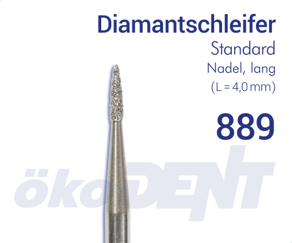 Standard-Diamant 889 - Nadelform, lang