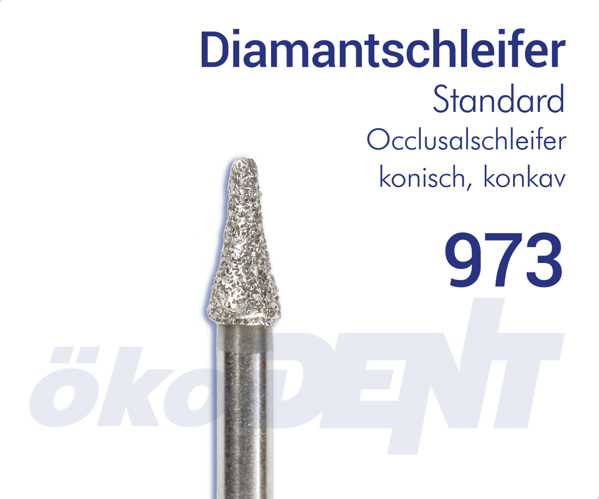 Standard-Diamant 973 - Occlusalschleifer, Konisch, konkav