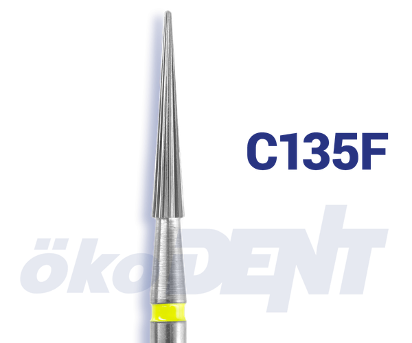 Hartmetall-Finierer C135 F Konus, 9 mm 16 Schneiden Sicherheitsspitze