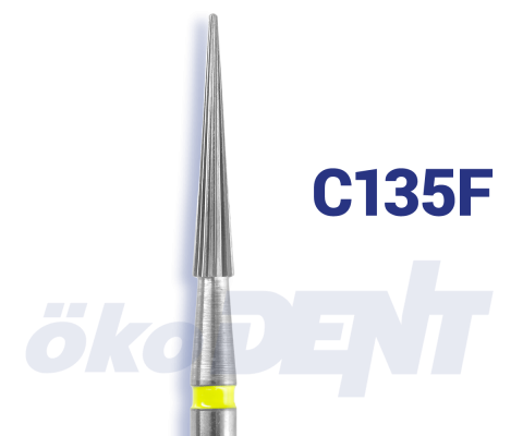 Hartmetall-Finierer C135 F Konus, 9 mm 16 Schneiden Sicherheitsspitze