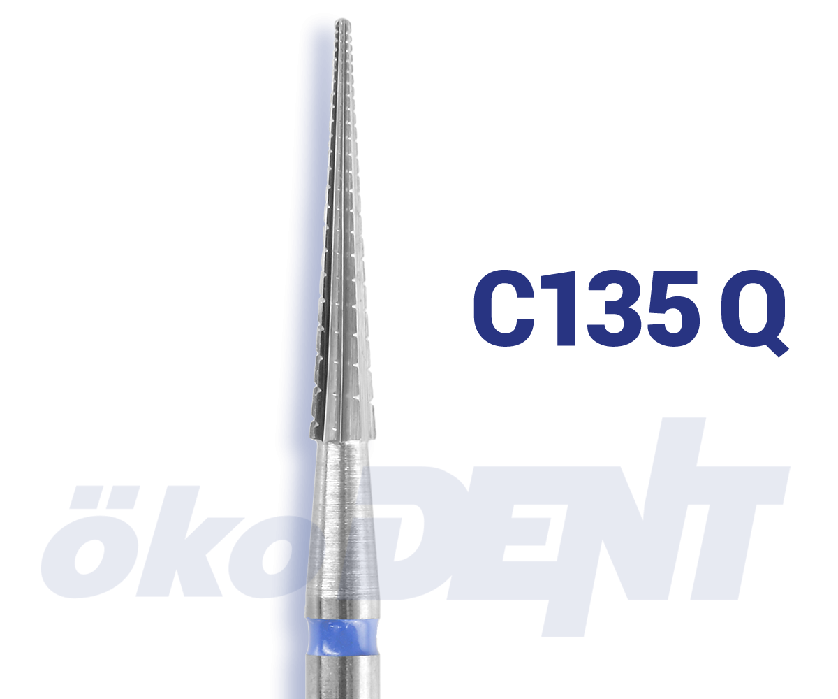 HM-Finierer C135 Q Konus mit Querhieb, 9 mm 8 Schneiden Sicherheitsspitze