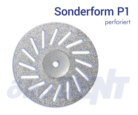 Sonderform P1 - perforiert – ökoDENT, Diamond Discs