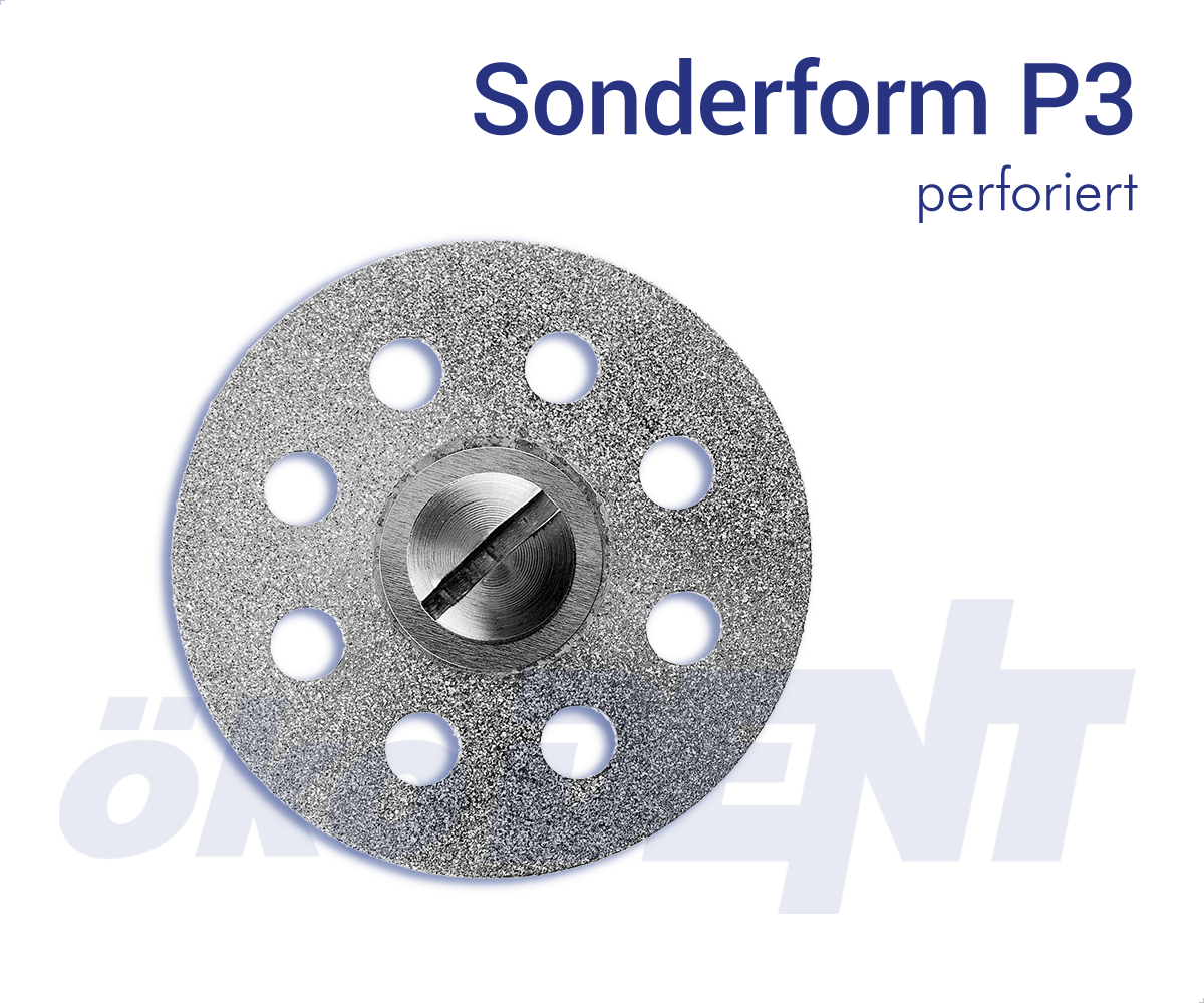 Sonderform P3 - perforiert – ökoDENT, Lab Rotary Instruments