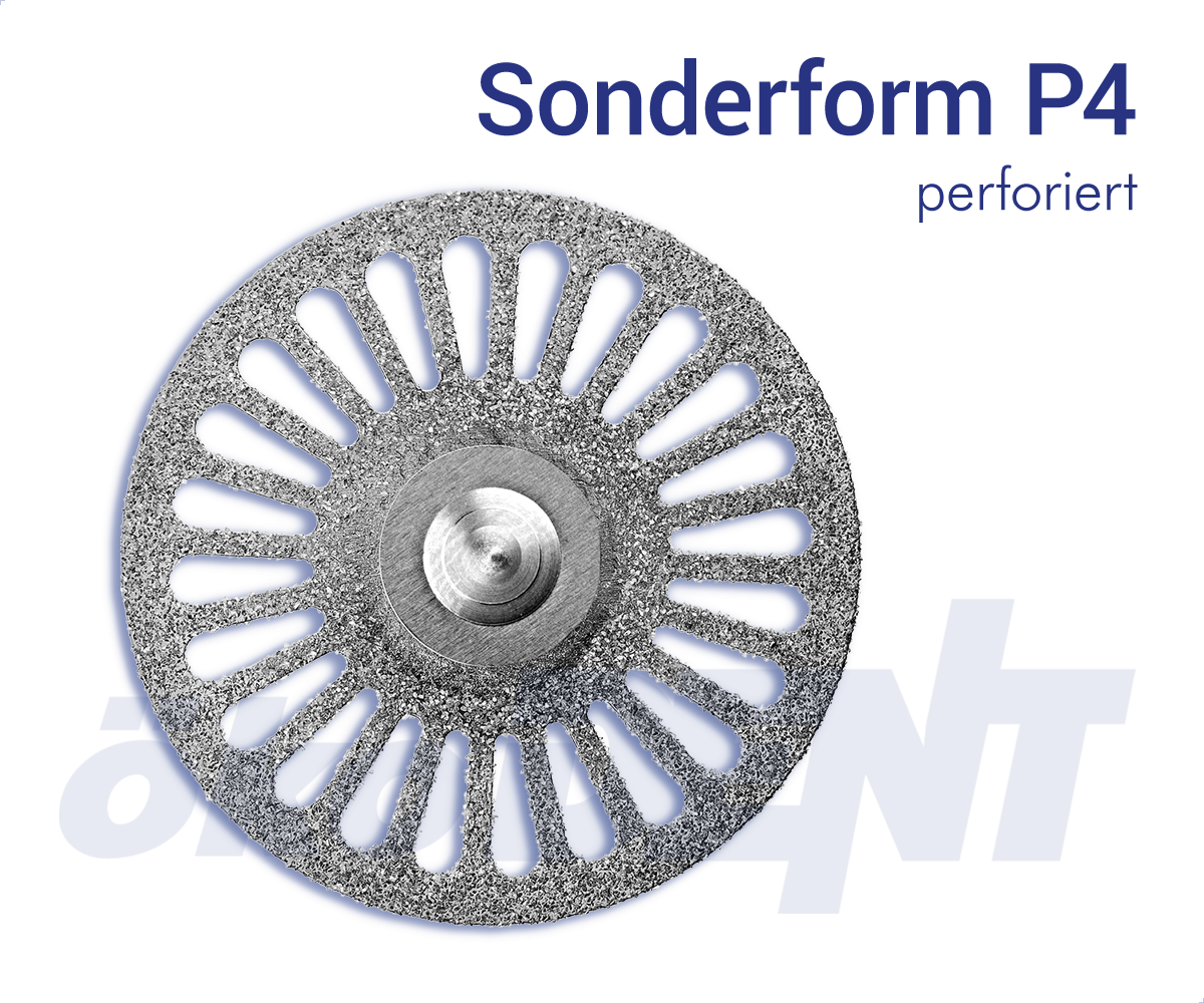 Sonderform P4 - perforiert – ökoDENT, Lab Rotary Instruments