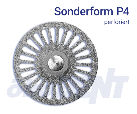 Sonderform P4 - perforiert – ökoDENT, Diamond Discs