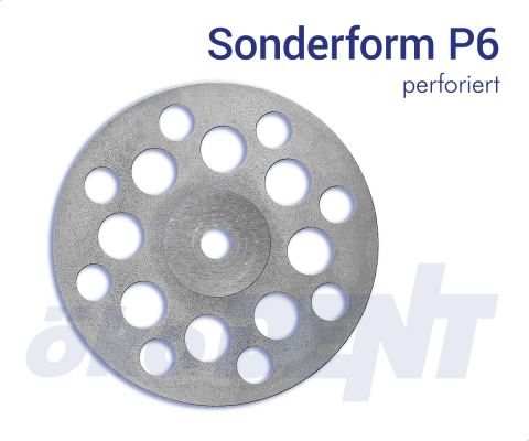 Sonderform P6 - perforiert – ökoDENT, Diamond Discs