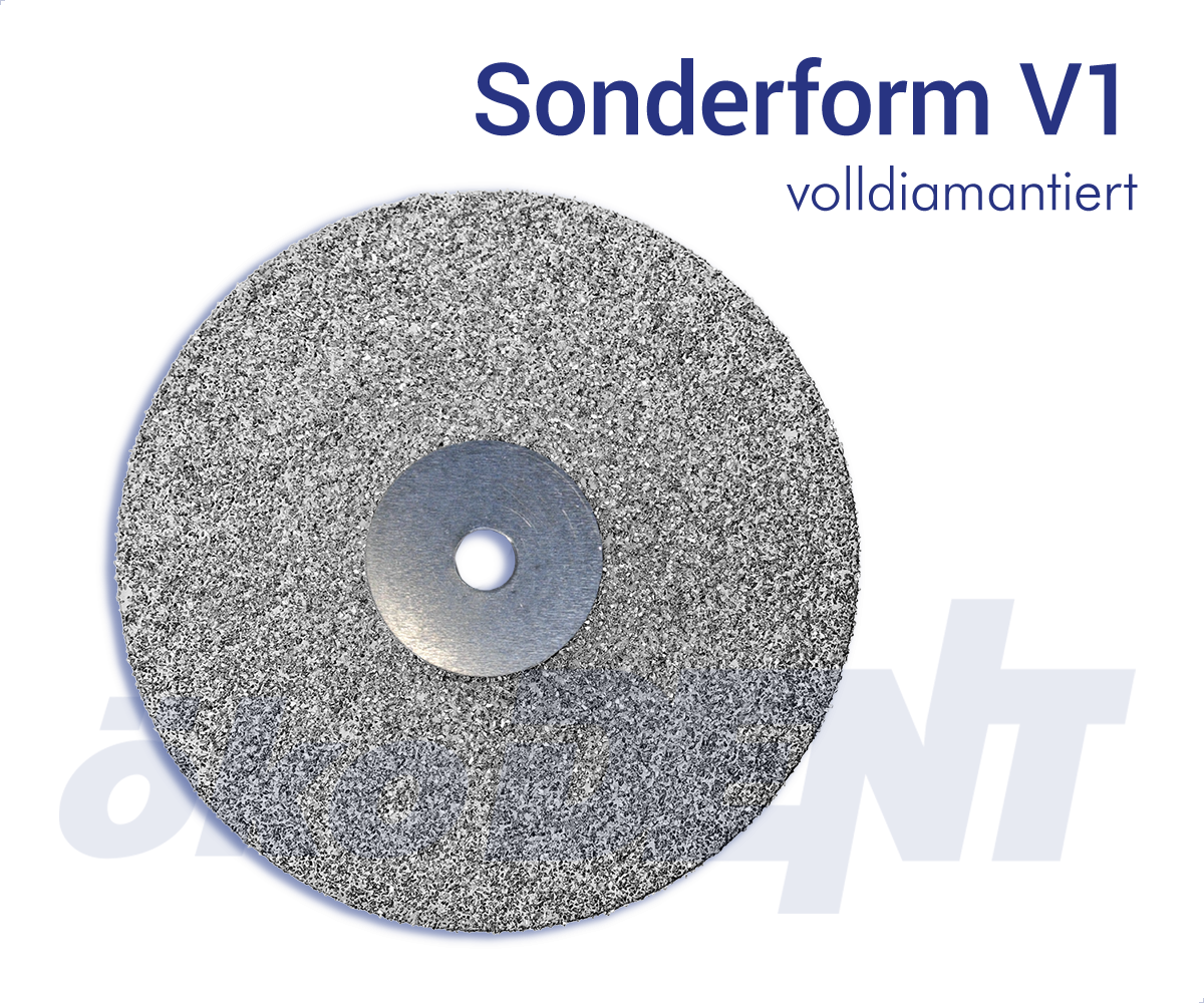 Sonderform V1 - volldiamantiert – ökoDENT, Diamond Discs