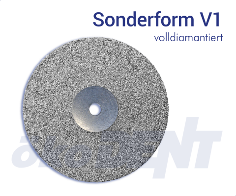 Sonderform V1 - volldiamantiert – ökoDENT, Diamond Discs