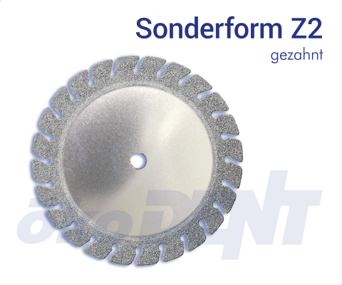 Sonderform Z2 - gezahnt – ökoDENT, Diamond Discs