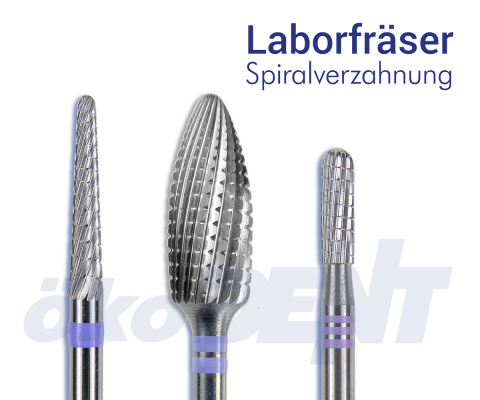 Laborfräser, Spiralverzahnung
