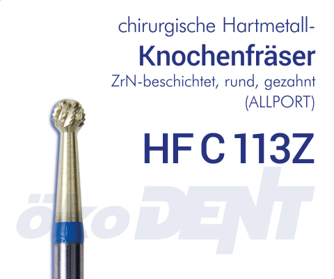 chir. HM-Fräser HFC113Z (ALLPORT) - beschichtet