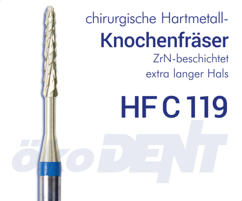 chir. HM-Knochenfräser HFC119 - beschichtet