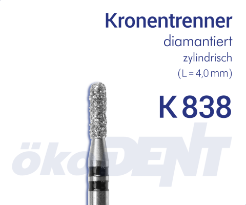 Diamond Crown Cutter K838 - Crown and Bridge Removal