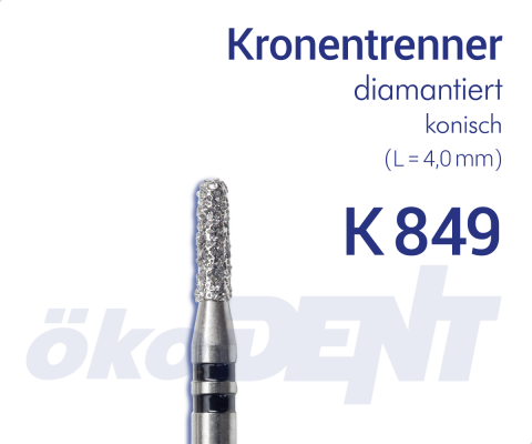 Diamond Crown Cutter K849 - Crown and Bridge Removal