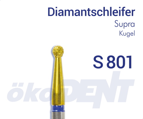 Supra-Diamant S801 - Kugel – ökoDENT, Diamond Burs