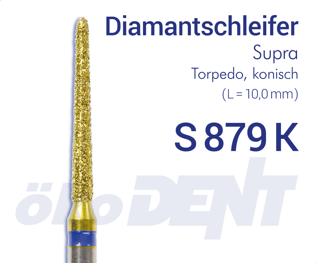 Supra-Diamant S879K - Torpedo, konisch – ökoDENT, Diamond Burs