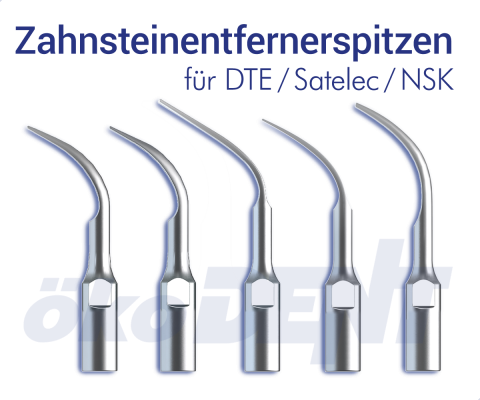 Zahnsteinentfernerspitzen (DTE / Satelec / NSK kompatibel) – ökoDENT, Scaling Units